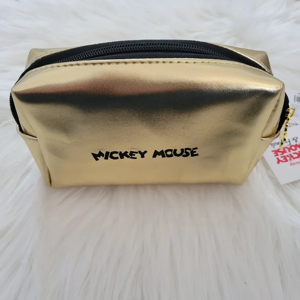 Disney Mickey & Minnie Mouse Metallic Cosmetic Bag